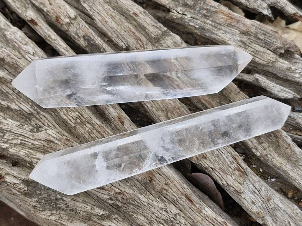 Polished Semi Optic Clear Quartz Crystals  x 7 From Madagascar - Toprock Gemstones and Minerals 