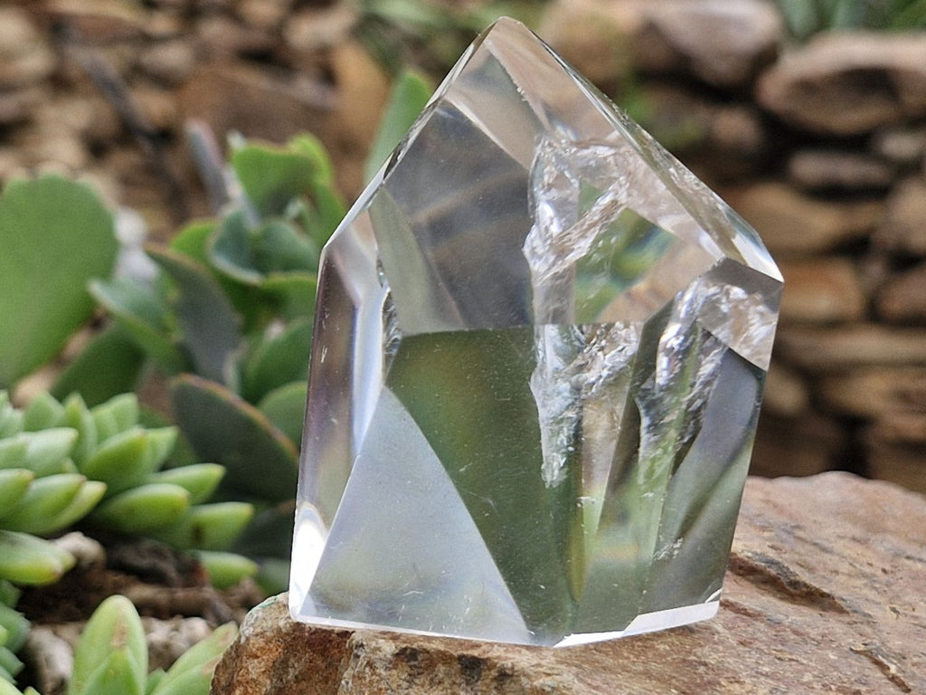 Polished Semi Optic Clear Quartz Crystals  x 7 From Madagascar - Toprock Gemstones and Minerals 