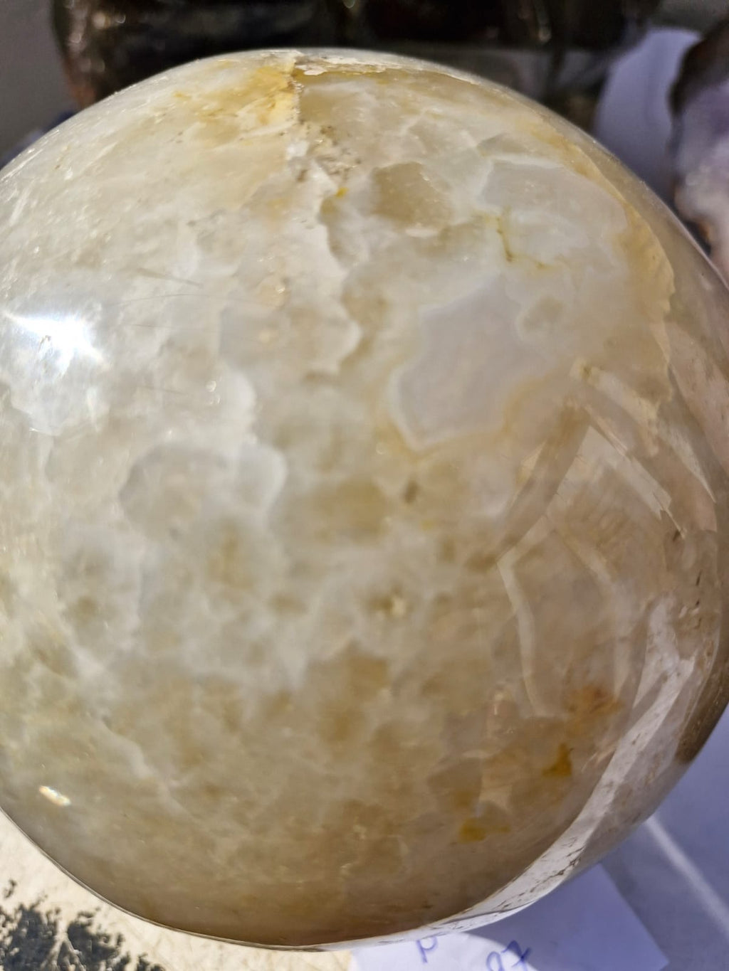 (+12 WEEKS!) Polished XL Caramel Agate Sphere x 1 From Maintirano, Madagascar