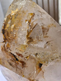 (+12 WEEKS!) Polished Large Window Quartz Crystal with a Latterite Veil Inclusion x 1 From Akansobe, Madagascar