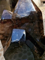 (+12 WEEKS!) Polished Large Cascading Twin Terminated Dark Smokey Quartz Crystal x 1 From Ambatondrazaka, Madagascar