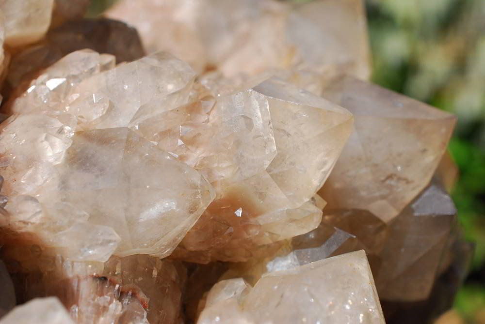 Natural Smokey Phantom Quartz Cluster x 1 From Lwena, Congo - TopRock