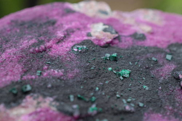 Natural Extra Large Drusi Salrose Cobaltion Dolomite Specimens With Black Heterogonite & Malachite x 1 From Kakanda, Congo - TopRock