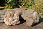 Natural Smokey Phantom Quartz Clusters x 2 From Lwena, Congo - TopRock