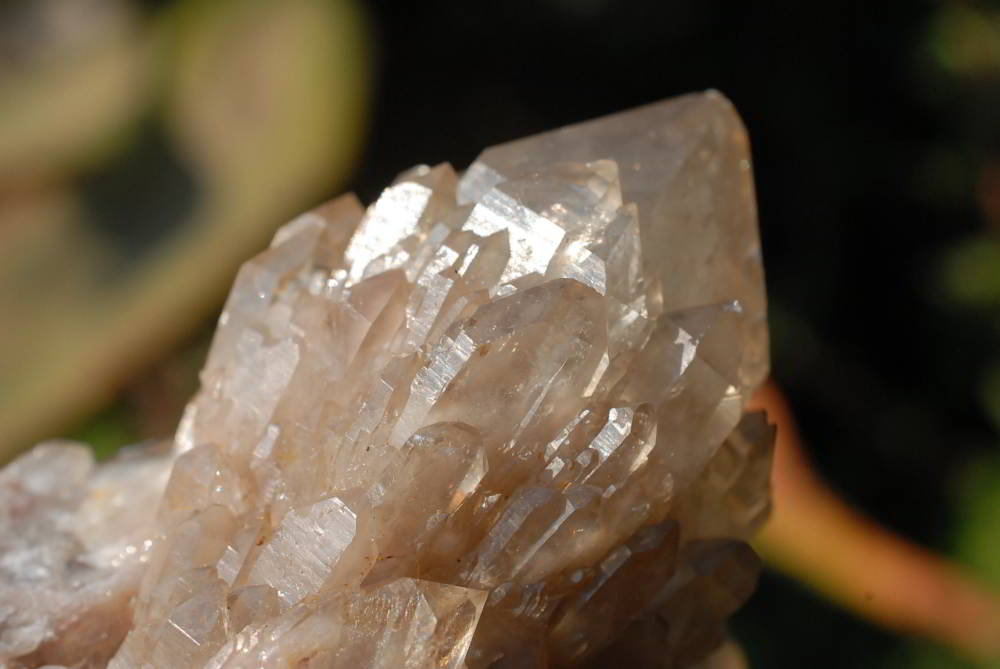 Natural Smokey Phantom Quartz Clusters x 2 From Lwena, Congo - TopRock