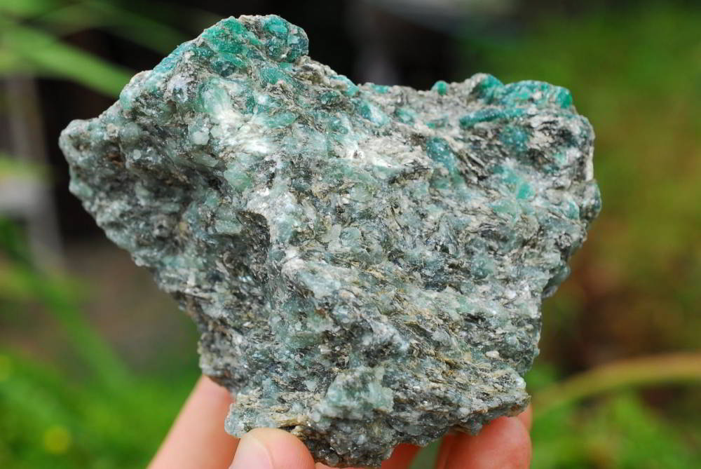 Natural Green Emeralds with Schist and Mica Matrix Specimens  x 3 From Zimbabwe - TopRock