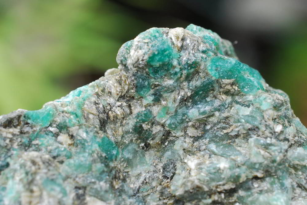 Natural Green Emeralds with Schist and Mica Matrix Specimens  x 3 From Zimbabwe - TopRock