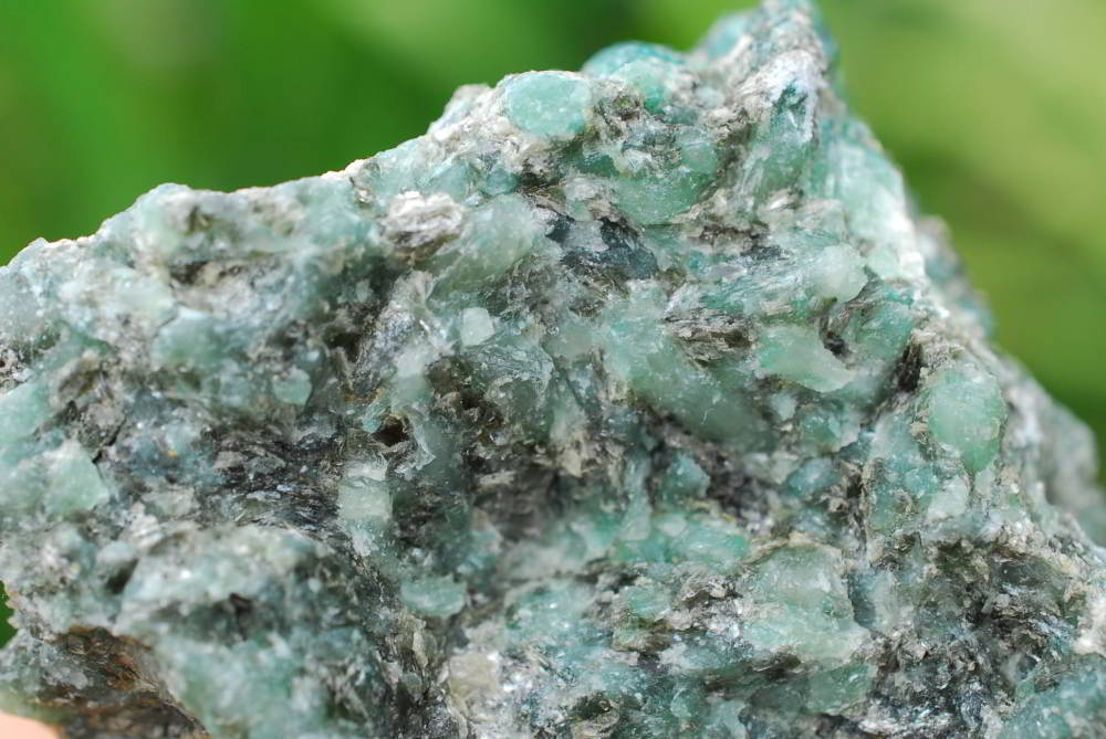 Natural Green Emeralds with Schist and Mica Matrix Specimens  x 3 From Zimbabwe - TopRock