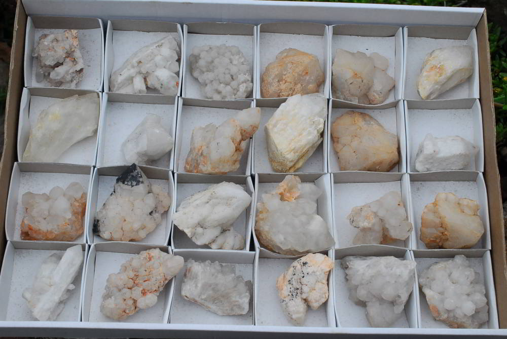 Natural Mixed Quartz Clusters x 24 From Madagascar - TopRock