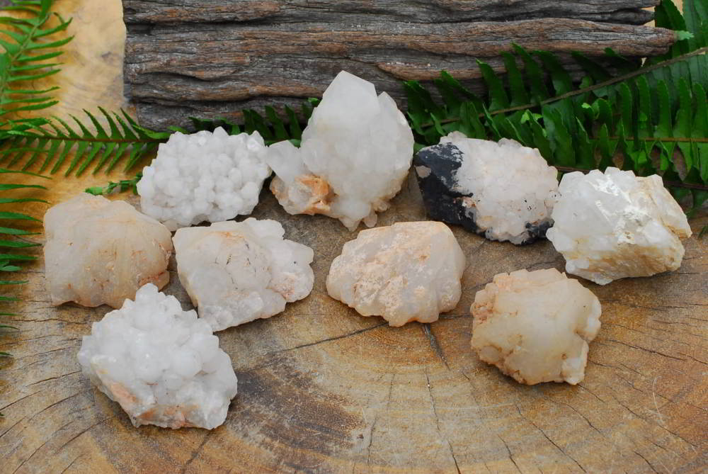 Natural Mixed Quartz Clusters x 24 From Madagascar - TopRock