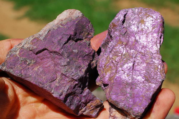 Natural Purpurite Cobbed Specimens x 12 From Erongo, Namibia - TopRock