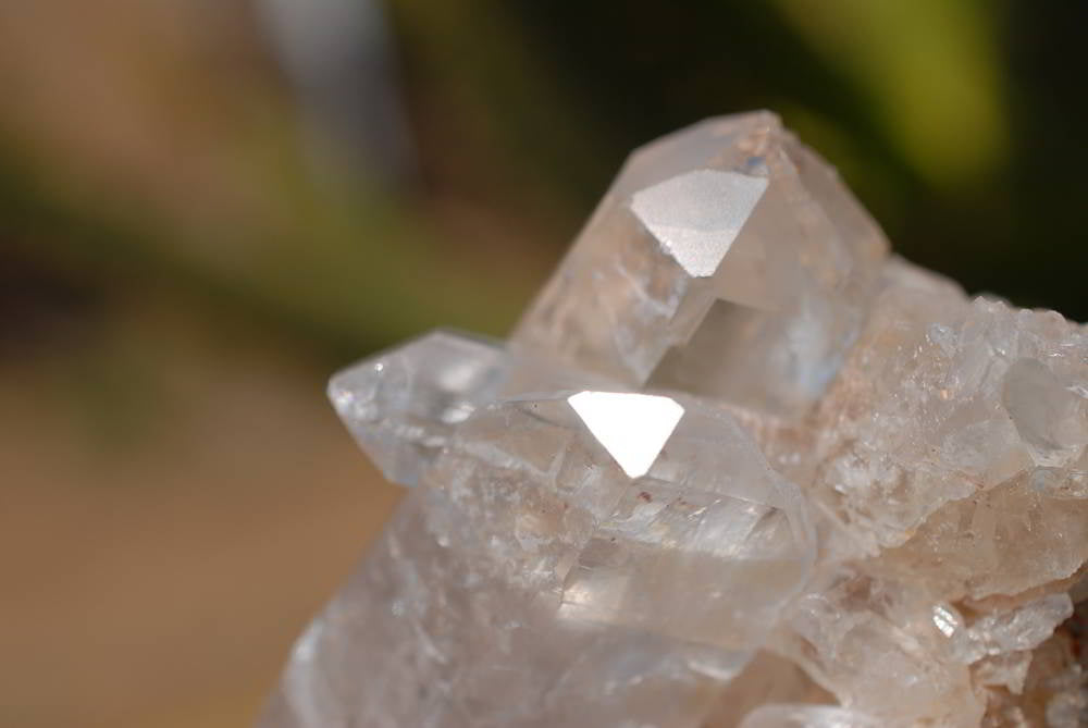 Natural Quartz Crystal Cluster Specimens x 12 From Zambia - TopRock