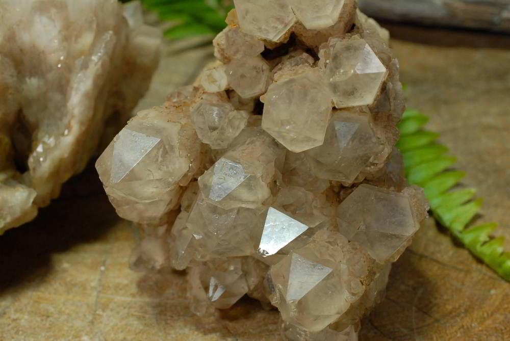 Natural Smokey Quartz Clusters With Phantoms x 2 From Lwena, Congo - TopRock