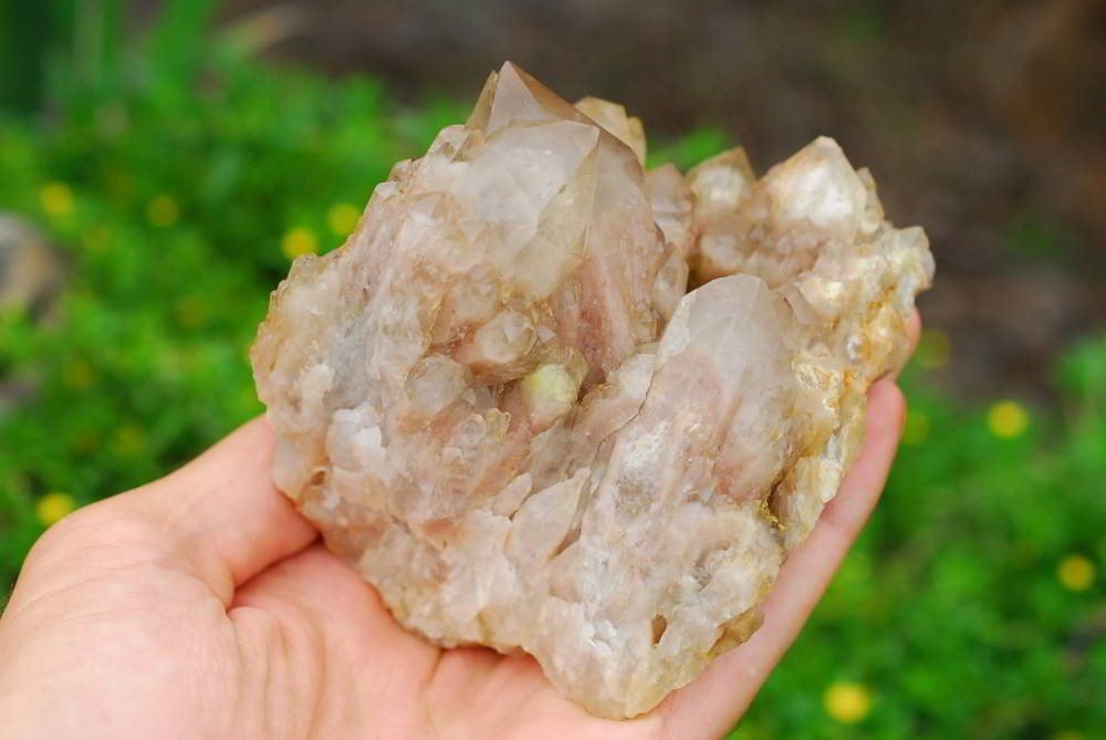 Natural Smokey Quartz Clusters x 2 From Lwena, Congo - TopRock