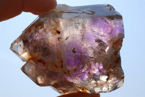 Polished Window Amethyst Crystals x 4 From Madagascar - TopRock