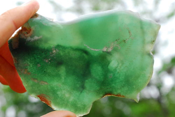Polished Mtorolite Emerald Chrome Chrysoprase Plates x 6 From Mutorashanga, Zimbabwe - TopRock