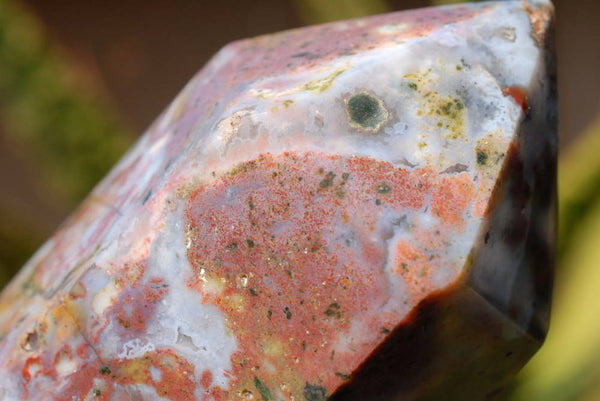 Polished Ocean Jasper Crystal Points x 2 From Madagascar - TopRock