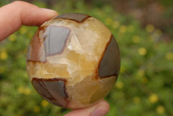 Polished Septerye (Calcite & Aragonite) Spheres x 7 From Madagascar - TopRock