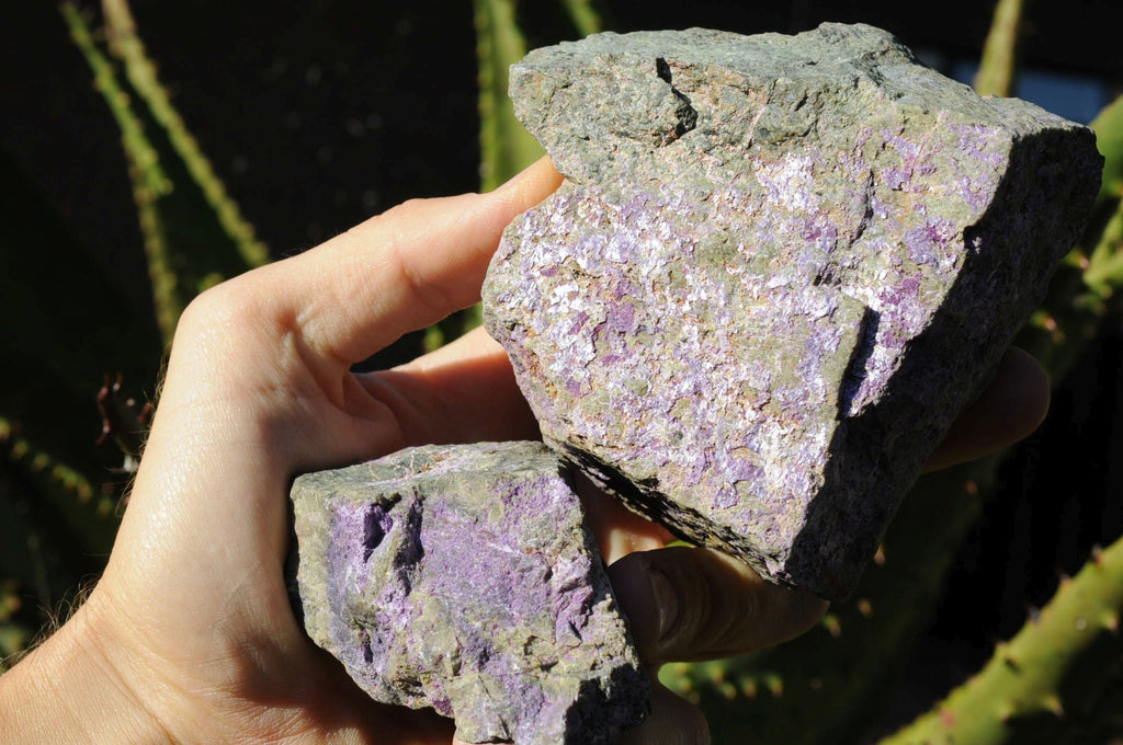 Natural Rare Stichtite & Green Serpentine Specimens x 8 From Barberton, South Africa - TopRock