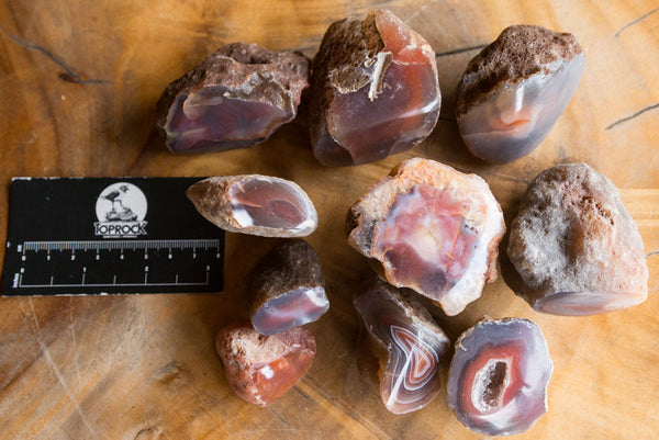 Polished One Sided Sashe River Agate Nodules - sold per 1 Kg - from Sashe River, Zimbabwe - TopRock