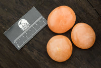 Polished Orange Twist Calcite Palm Stones  x 12 From Madagascar - TopRock