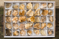 Natural Small Golden Limonite / Lemonite Quartz Clusters  x 35 From Solwezi, Zambia - TopRock
