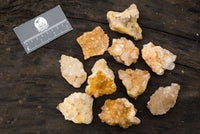 Natural Small Golden Limonite / Lemonite Quartz Clusters  x 35 From Solwezi, Zambia - TopRock