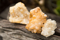 Natural Small Golden Limonite / Lemonite Quartz Clusters  x 35 From Solwezi, Zambia - TopRock