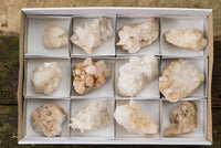 Natural Mixed Quartz Clusters  x 12 From Mandrosonoro, Madagascar - TopRock