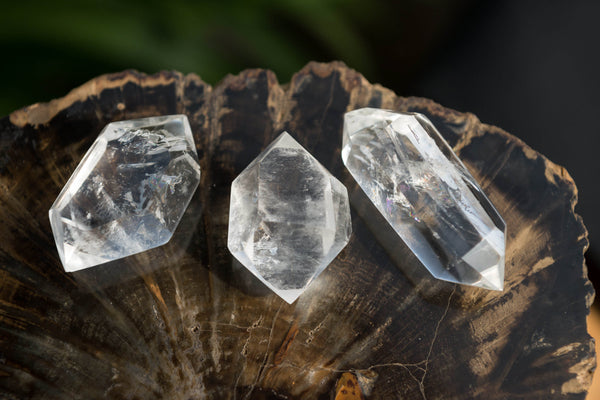 Polished Mini Double Terminated Clear Quartz Crystals x 35 From Madagascar - TopRock