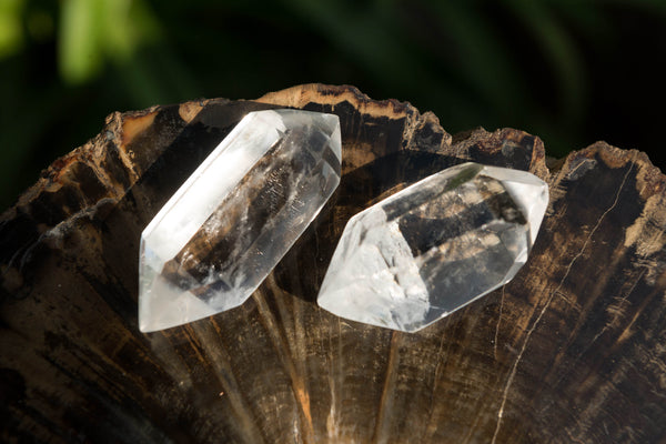 Polished Mini Double Terminated Clear Quartz Crystals x 35 From Madagascar - TopRock