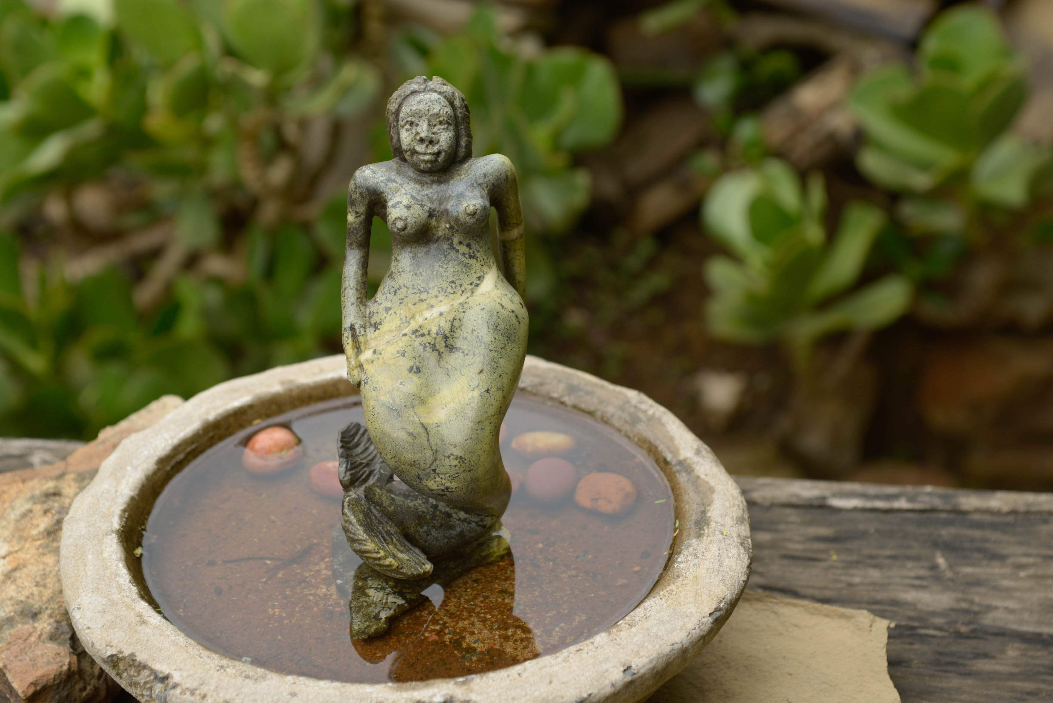 Polished Leopard Stone Mermaid Carving  x 1 From Zimbabwe - TopRock