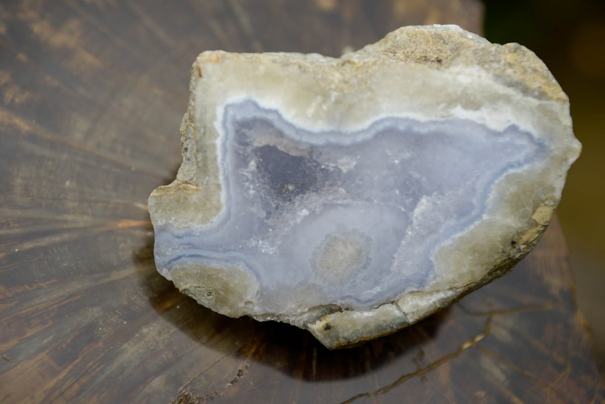 Polished One Side Polished Blue Lace Agate Geodes  x 6 From Malawi - TopRock