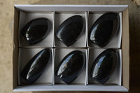 Polished Schorl Black Tourmaline Standing Free Forms  x 6 From Madagascar - TopRock