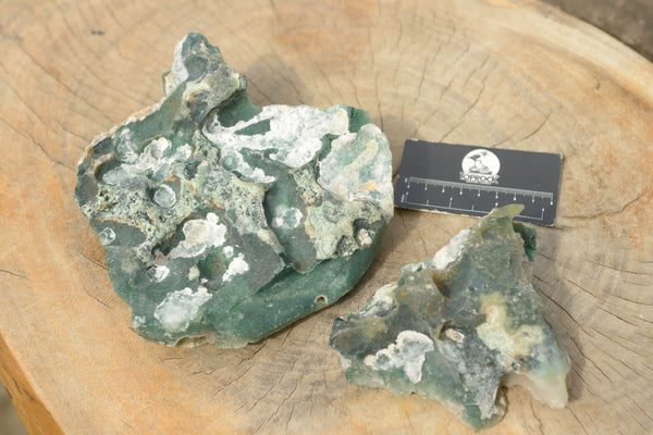 Natural Rough Mtorolite / Chrome Chrysoprase Specimens  x 2 From Zimbabwe - TopRock
