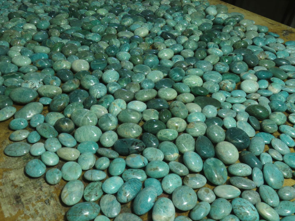 Polished Amazonite Gallets -  Sold per Kg  From Madagascar - TopRock