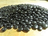 Polished Pitch Black Schorl Tourmaline Palm Stones / Gallets - sold per kg - From Madagascar - TopRock