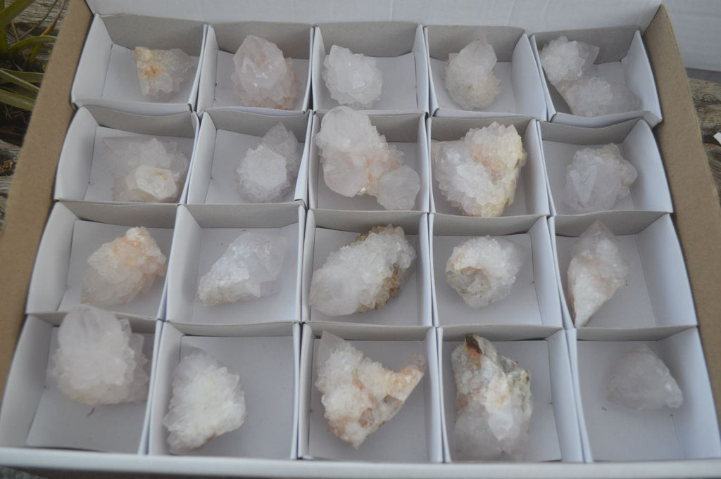Natural Cactus Flower Spirit Quartz Clusters  x 20 From Boekenhouthoek, South Africa - Toprock Gemstones and Minerals 