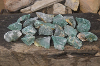 Natural Rough Jade Cobbed Specimens x 24 From Swaziland