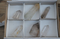 Polished Rare Small Inclusion Quartz Points x 6 From Madagascar - Toprock Gemstones and Minerals 