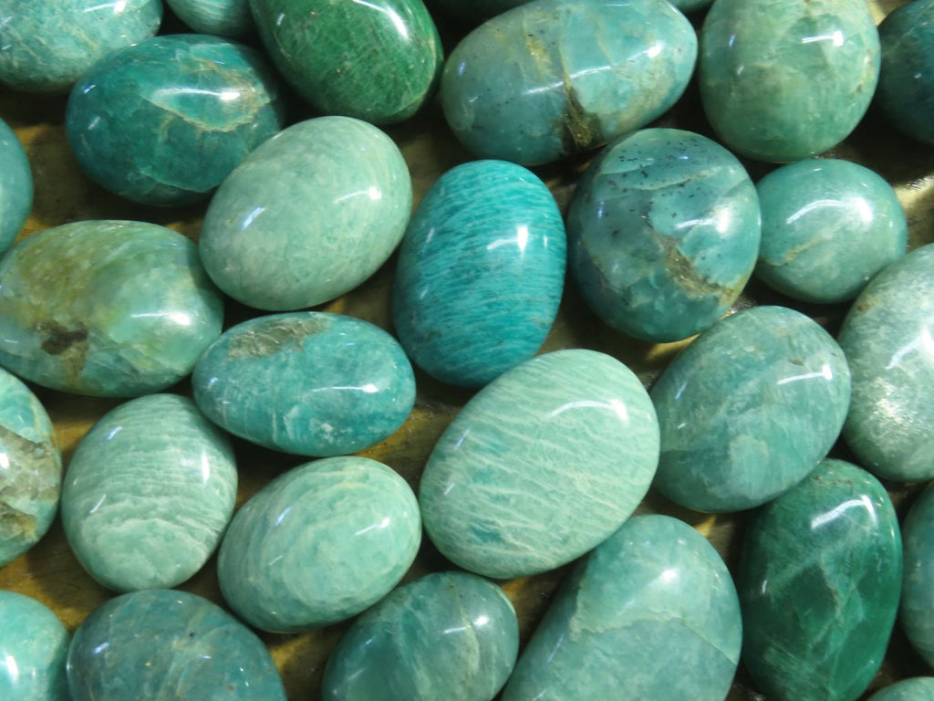 Polished Amazonite Gallets -  Sold per Kg  From Madagascar - TopRock