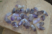 Natural Single Smokey Amethyst Crystals  x 35 From Chiredzi, Zimbabwe - Toprock Gemstones and Minerals 