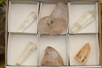 Polished Groovy Mixed Selection Of Quartz Crystals  x 6 From Madagascar - TopRock