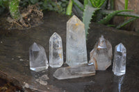 Polished Rare Small Inclusion Quartz Points x 6 From Madagascar - Toprock Gemstones and Minerals 