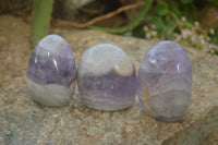 Polished Dream Amethyst Standing Free Forms x 12 From Ambatondrazaka, Madagascar - Toprock Gemstones and Minerals 
