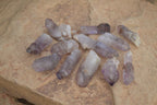 Natural Single Window Amethyst Crystals  x 12 From Chiredzi, Zimbabwe - Toprock Gemstones and Minerals 