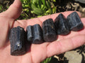 Natural Alluvial Schorl / Black Tourmaline Crystals - sold per kg - From Zimbabwe - TopRock