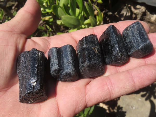 Natural Alluvial Schorl / Black Tourmaline Crystals - sold per kg - From Zimbabwe - TopRock