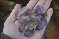 Natural Single Smokey Amethyst Crystals  x 35 From Chiredzi, Zimbabwe - Toprock Gemstones and Minerals 