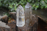 Polished Rare Small Inclusion Quartz Points x 6 From Madagascar - Toprock Gemstones and Minerals 